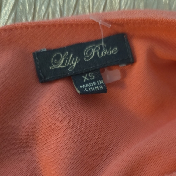 Lily Rose Pink Asymmetrical Ruffled Halter Dress - Picture 10 of 10